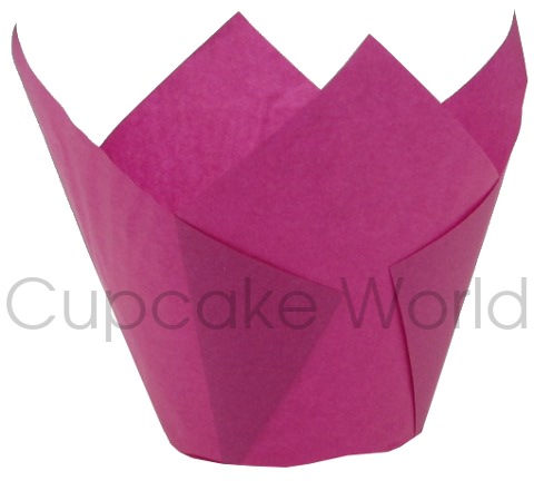 25PC CAFE STYLE HOT PINK PAPER CUPCAKE MUFFIN WRAPS JUMBO 25PC CAFE STYLE HOT PINK PAPER CUPCAKE MUFFIN WRAPS JUMBO