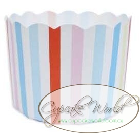 ROBERT GORDON CARNIVAL STRIPE MUFFIN CUPCAKE CASES X 50 ROBERT GORDON CARNIVAL STRIPE MUFFIN CUPCAKE CASES X 50