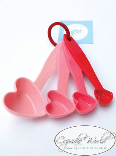 SWEET!! ROBERT GORDON PINK HEARTS MEASURING SPOONS SET SWEET!! ROBERT GORDON PINK HEARTS MEASURING SPOONS SET