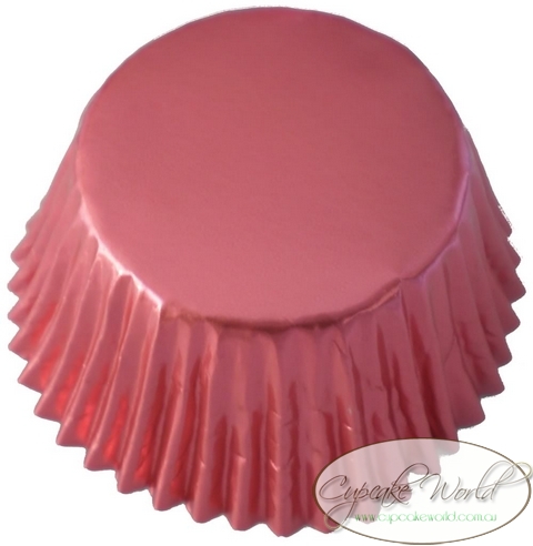 BEAUTIFUL PINK SHINY FOIL MUFFIN / CUPCAKE CASES X 25 BEAUTIFUL PINK SHINY FOIL MUFFIN / CUPCAKE CASES X 25