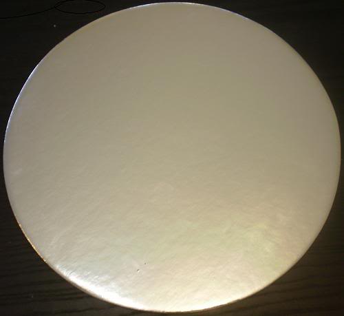 SILVER ROUND CRAFT CAKE BOARD BASE 5" PACK OF 10